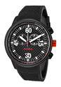 Men's Tech Chronograph Black Dial Black IP SS Case