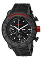 Men's Tread Black Dial Black IP SS Case Black Sili