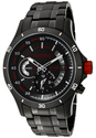 Men's Tech Alarm Black Dial Black Ion Plated Stain