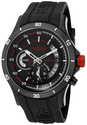 Men's Tech Alarm Black Dial Black Silicon