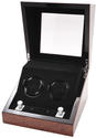 Multi-Function Chestnut Dual Slot Watch Winder