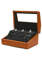 Multi-Function Brown 3 Slot Watch Winder