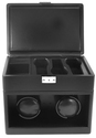 Black Dual Watch Winder and Storage Box