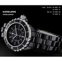 Handlove Black High Tech Ceramic Women's Swiss Wat