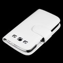 Samsung Galaxy S3 i9300 White Flip Wallet ID Card 