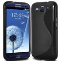 Samsung Galaxy S3 SIII i9300 Black Gel TPU & Walle