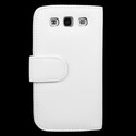 Samsung Galaxy S3 i9300 White Flip Wallet ID Card 