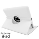 NEW iPad 3 2 360 Rotating WHITE Leather Case Smart