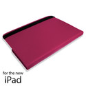 iPad 3, 2 360 Rotating HOT PINK Leather Case Smart