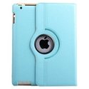  iPad 3, 2 360 Rotating Sky Blue Leather Smart Cov