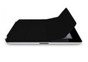 iPad 3 / 2  Slim Magnetic PU Black Leather Smart C