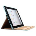  iPad 3, 2 360 Rotating Sky Blue Leather Smart Cov