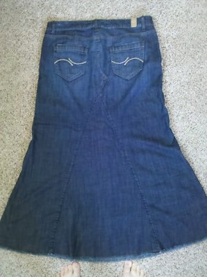 woodcock123 : MAURICES Long Denim Skirt--Very Cute--GREAT CONDITION!!