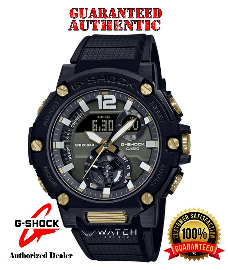 Casio G Shock Gstb300b 1a G Steel Solar Powered Bluetooth Black Watch Ebay