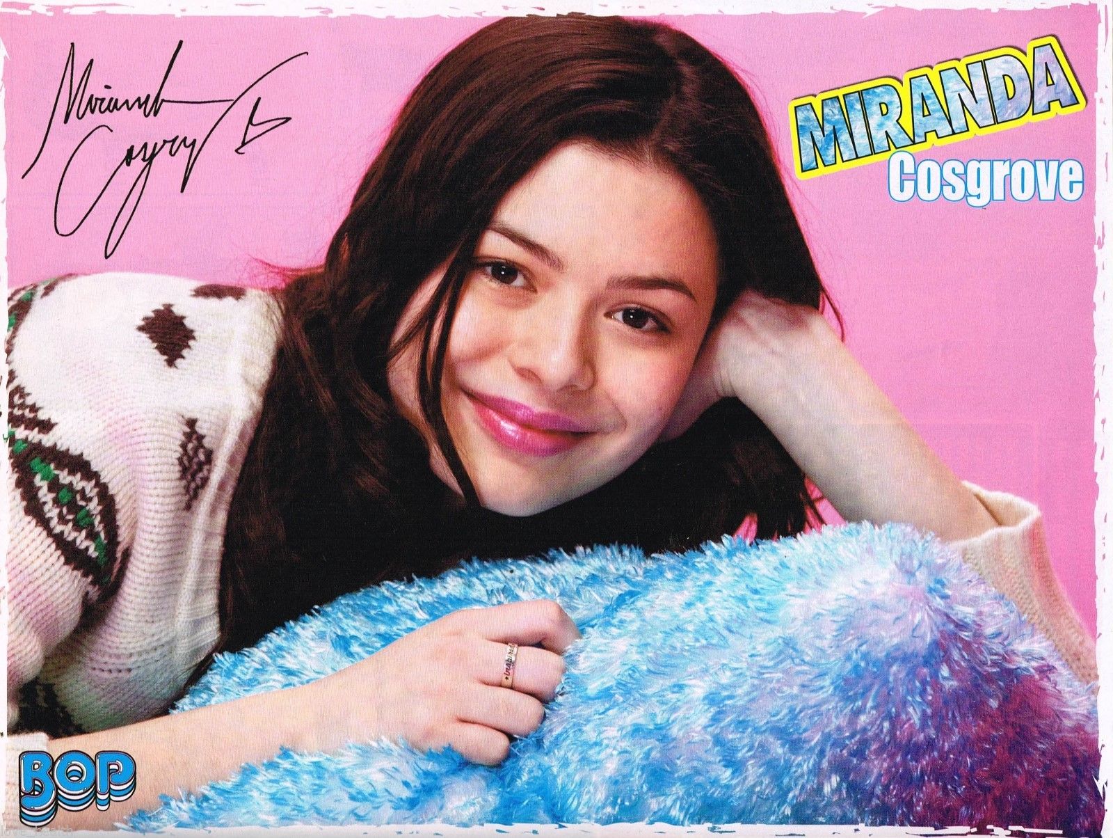 Love Health Miranda Cosgrove Icarly Nice Smile 11 X 8 Magazine Pinup Poster