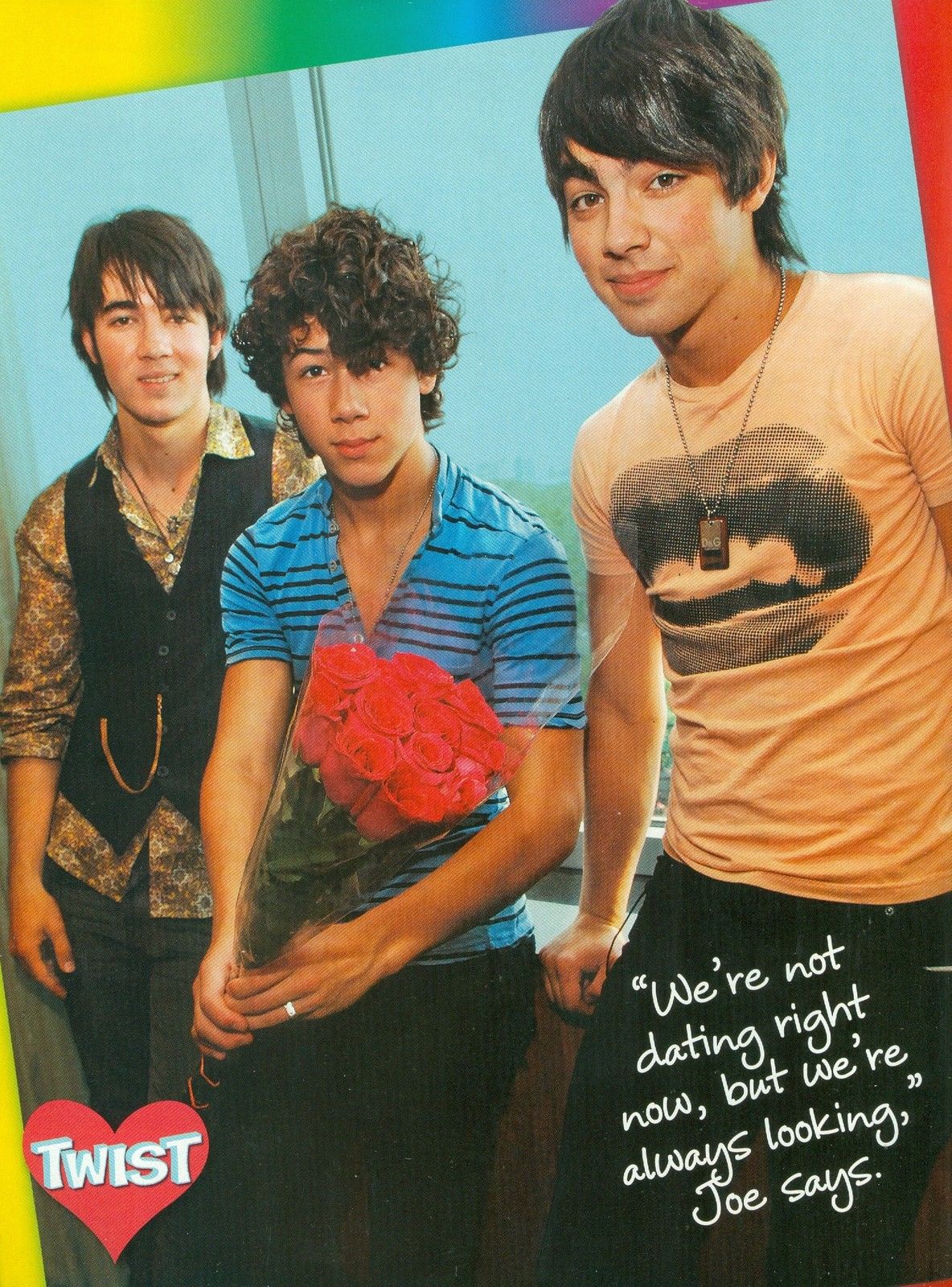 Love Health Kevin Nick And Joe Jonas Brothers 11 X 8 Pinup