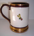 Mug Auto Franklin Car 1906 Goldtone Rim England Vi