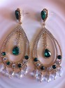 9k Gold Platted Earrings Heavy Salwar Stylish Amer