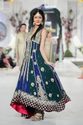 Pakistan Designer Royal Blue Deep Green Pishwas He