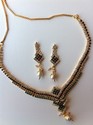 Indian Gold Plated Necklace Earrings Set Zarqonia 