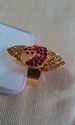 Indian Champagne Red Gold Bridal Zarqonia Ring Cov