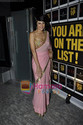 Indian Actress Mandra In Chiffon Saree Heavy Matt 