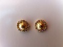 Wholesale 2 Gold Plated Flower Zarqonia Stone Earr