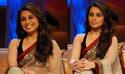 Rani Mukherji Embroidered Net Saree Velvet Blouse 