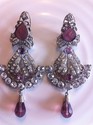 Antique Silver Earrings Heavy Zarqonia Stylish Ame