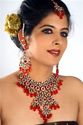 Indian Patwa Jewellery Collection Red with Zarqoni