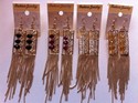 Wholesale Lot 4 9ct Indian Earrings Cubic Zarqonia