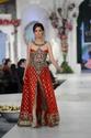 Pakistani Designer Red Banarsi Jamawar Dark Vanill