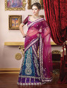 Exotic Party-Wear Embroidered Lehenga Net Lehenga 