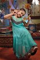 Pakistan Kids Girl Outfit Ferozi Maroon Kundan Boa