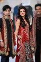 Pakistan Designer Chiffon Cadmium Red Black Appliq