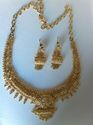 Indian 14ct Gold Platted Necklace Set Earrings Wes
