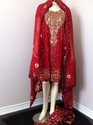 Pakistan Designer Redish Maroon Silk Bridal Weddin