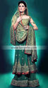 Jungle Green Sondra Sharara Chiffon Beautiful brid