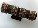 Antique Multi Shaded Colored Bangle 2 Sets Glass K