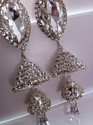 Silver Platted Cubic Colored Zarqonia Earrings Sto