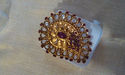 Indian Mauve Golden Bridal Zarqonia Ring Cover Fin