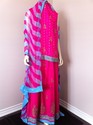 Pakistan Designer Pure Silk Lehanga Ferozi Pink Go