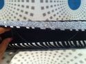 Velvet Silk Animal Print Clutch Stone Belt Silver 