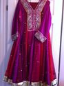 Pakistan Pink Designer Anarkali XL 42-44 Panel Sal