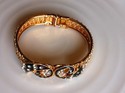 Antique Gold Platted Peacock Cubic Zarqonia Stone 