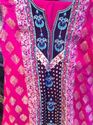 Pakistan Pink Designer Long XL 42-44 Outfit Salwar