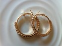 9k Gold Platted Earrings Zarqonia Salwar Hoop Chri