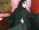 Pakistan Jilbab Abaya Black Jaliyah Chiffon Silk E
