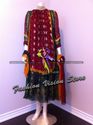 Indian Banarasi Chiffon Long Flair outfit Diamond 