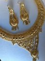 Indian 14ct Gold Platted Necklace Set Earrings Hig